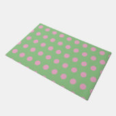 Powpuntklep (Sage Green & Pastel Pink) Deurmat (Schuin)