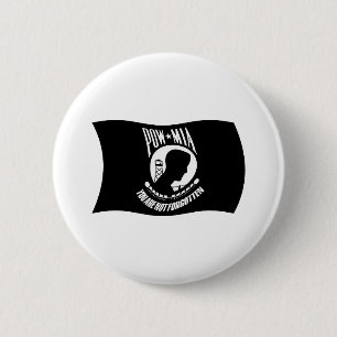 POW's & MIA's Vlag Knop Ronde Button 5,7 Cm