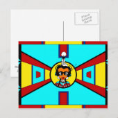 Powwow Girl - design van het kunstwerk Briefkaart (Voorkant / Achterkant)