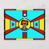 Powwow Girl - design van het kunstwerk Briefkaart (Voorkant)