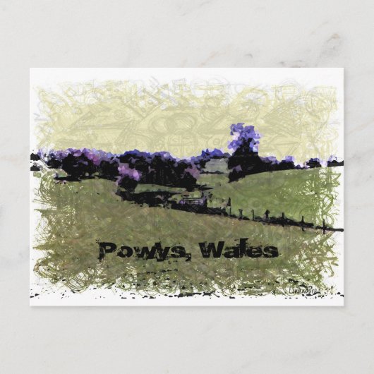 Powys Doodle Briefkaart (Voorkant)