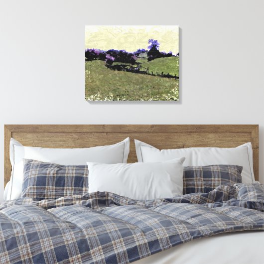 Powys Doodle Canvas Afdruk (Insitu (Slaapkamer))