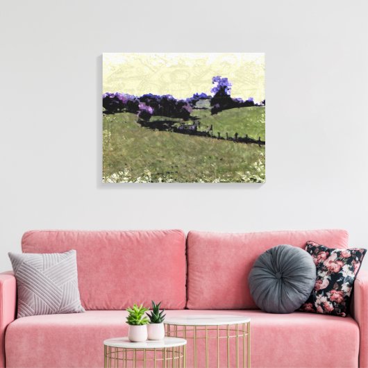 Powys Doodle Canvas Afdruk (Insitu (Woonkamer))
