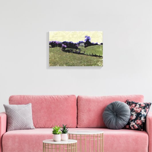 Powys Doodle Canvas Afdruk (Insitu (Woonkamer))