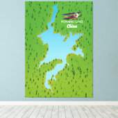 Poyang Lake Canvas Afdruk (Insitu (Houten vloer))