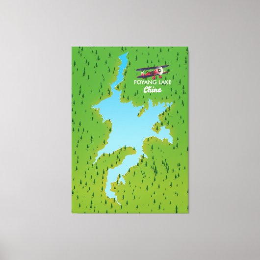 Poyang Lake Canvas Afdruk (Voorkant)