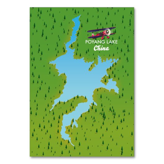 Poyang Lake Kaart (Voorkant)
