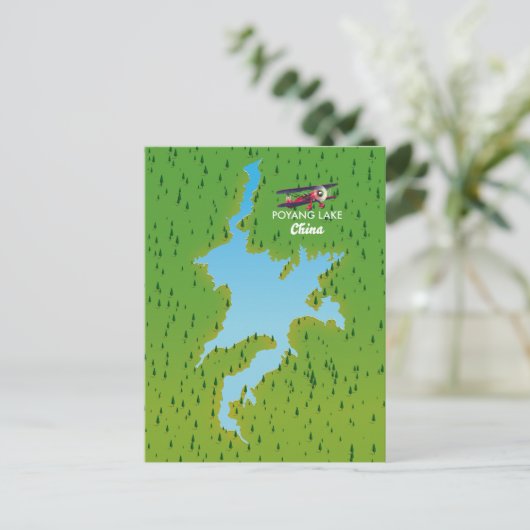 Poyangmeer Briefkaart (Staand voorkant)