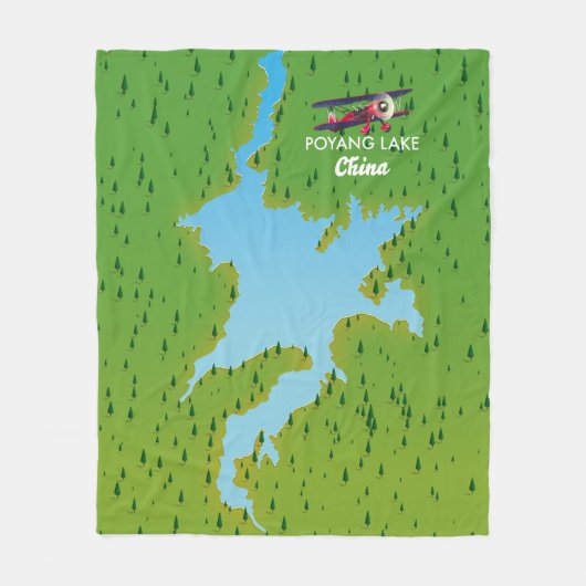 Poyangmeer Fleece Deken (Voorkant)