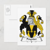 Poynter Family Crest Briefkaart (Voorkant / Achterkant)