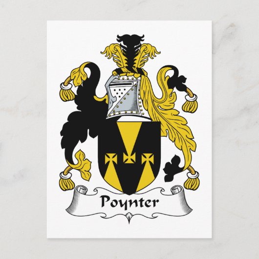 Poynter Family Crest Briefkaart (Voorkant)