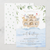 Pozivnica za krštenje Nojeva barka Kaart (Voorkant / Achterkant)