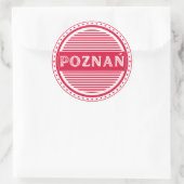 Poznan City Pride Embleem – Poolse identiteit Ronde Sticker (Tas)