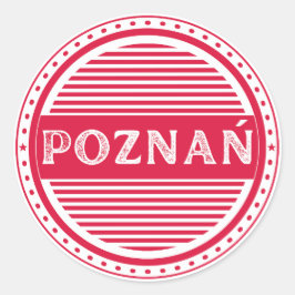 Poznan City Pride Emblem – Polish Identity Ronde Sticker