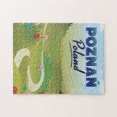 Poznań Poland Travel poster. Legpuzzel (Horizontaal)