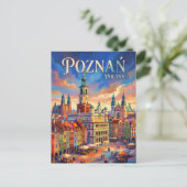 Poznań Polen Briefkaart (Staand voorkant)