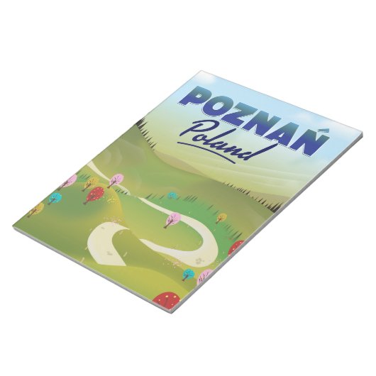 Poznań Polen Reisposter. Notitieblok (Schuin)