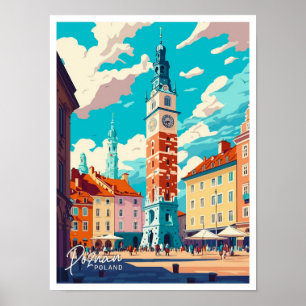 Poznan Polen Reizen  illustratie Poster