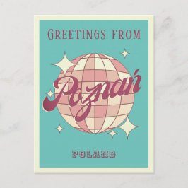 Poznań Poznan Polen vakantie retro ansichtkaart Briefkaart