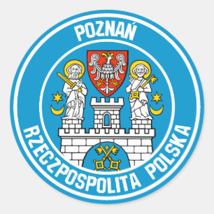 Poznań Round Emblem Ronde Sticker
