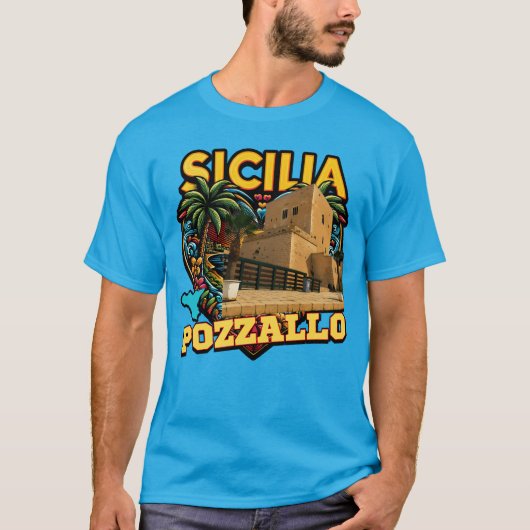 Pozzallo Sicilia Torre Cabrera T-shirt (Voorkant)