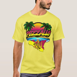 Pozzallo Sicilia Zonsondergang met Palmen T-shirt