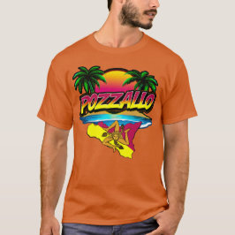 Pozzallo Sicilia Zonsondergang met Palmen T-shirt