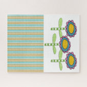 Pozzels Stripe Flowers Floral Legpuzzel (Horizontaal)