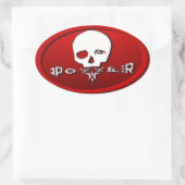 Pozzer Red Ovale Sticker (Tas)