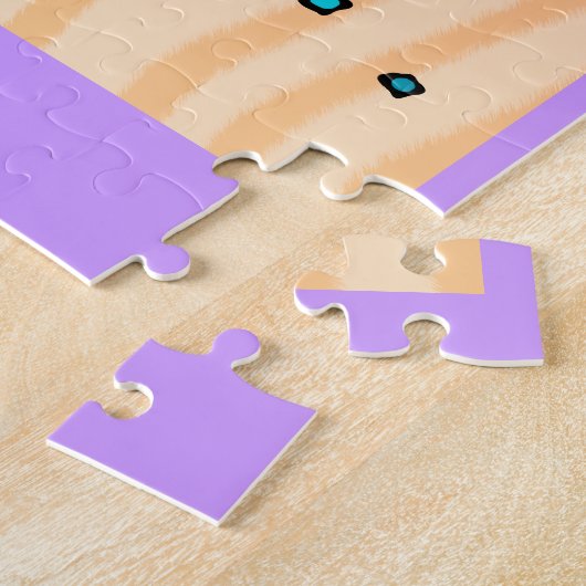 Pozzle, druif, gebrand legpuzzel (Zijkant)