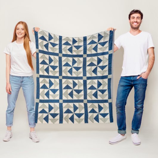 Pozzle quilt van de Nederlander Fleece Deken (In situ)