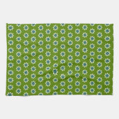 PP 338: Retro 70s Kleur Bloemen: 2 van 3 Theedoek (Horizontaal)