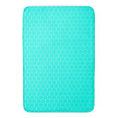 PP 339: 2: 2 van 3: Mid-Century Modern Turquoise Badmat (Voorkant Verticaal)