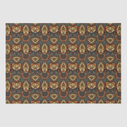 PP 573 Steampunk Vissen Decoupage 1 van 3 Tissuepapier (Voorkant)