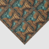 PP 574 Steampunk Vissen Decoupage 1 van 3 Tissuepapier (Detail)