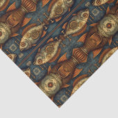 PP 574 Steampunk Vissen Decoupage 3 van 3 Tissuepapier (Detail)