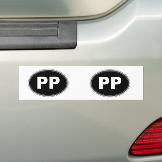PP BUMPERSTICKER (Op auto)