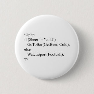 pp en bier ronde button 5,7 cm