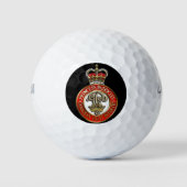 PPCLI Cap Badge Black Background Golfballen (Voorkant)