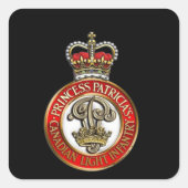 PPCLI Pet Badge Vierkante Sticker (Voorkant)