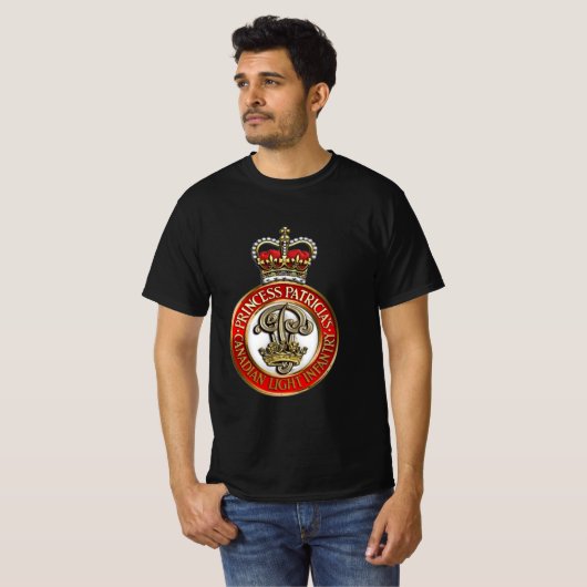 PPCLI Regimental Pet Badge T-shirt (Voorkant volledig)