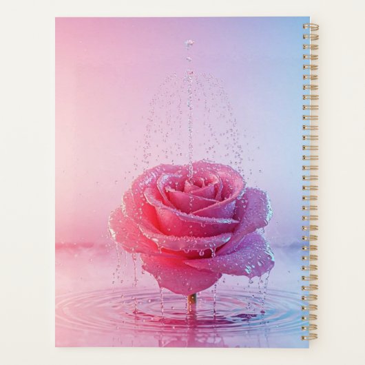 PPink Water Rose Planner (Achterkant)