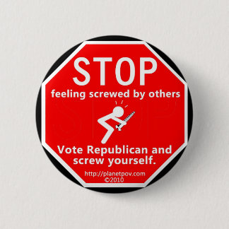 PPOV-Button - Stopteken Ronde Button 5,7 Cm