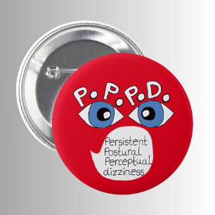 PPPD Persistente Post-urale Perceptuele duizelighe Ronde Button 5,7 Cm