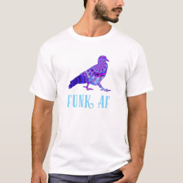 PPPP Shirt FUNK AF-duiven die pingpong afspelen