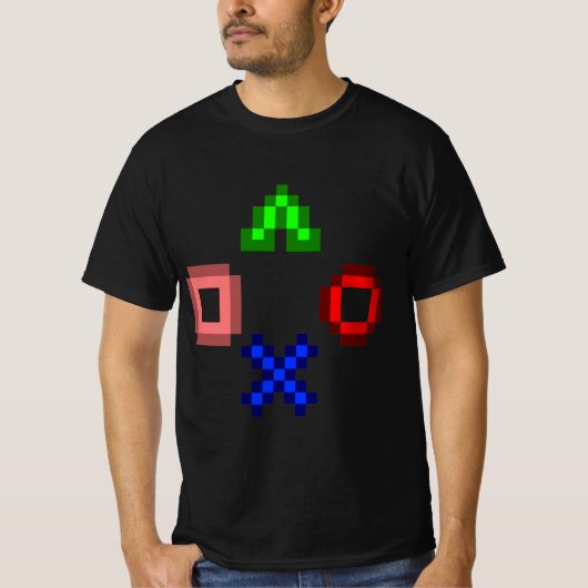 Pps4 Paystation Game Controller-knop T-shirt (Voorkant)