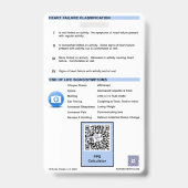 PPS / KPS Badge Buddy voor Hospice Verpleegkundige (Achterkant)