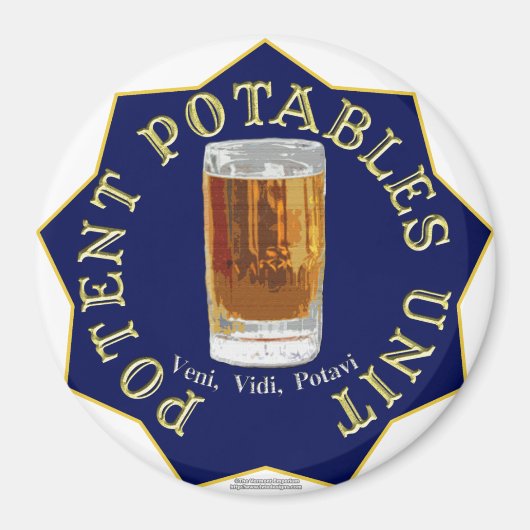 PPU (Potent Potables Unit) (blauw) Magneet (Voorkant)