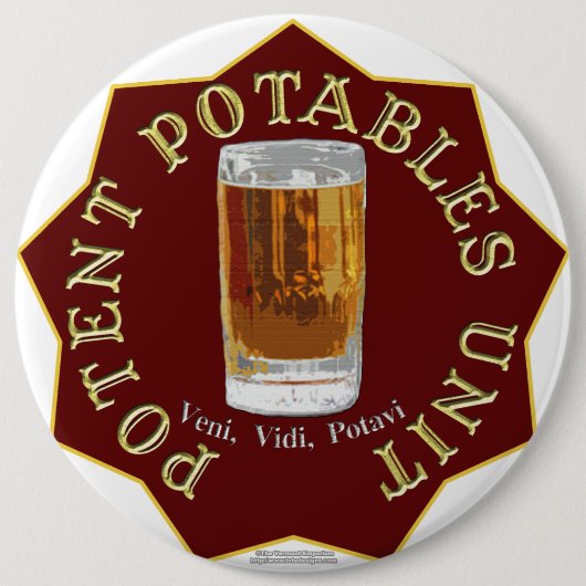 PPU (Potent Potables Unit) (rood) Ronde Button 6,0 Cm (Voorkant)