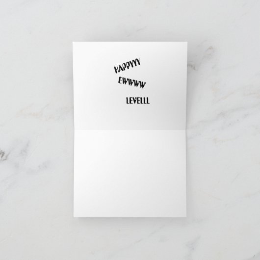 PPY EWW LEVEL Nieuwjaarskaarten Bedankkaart (Binnen)